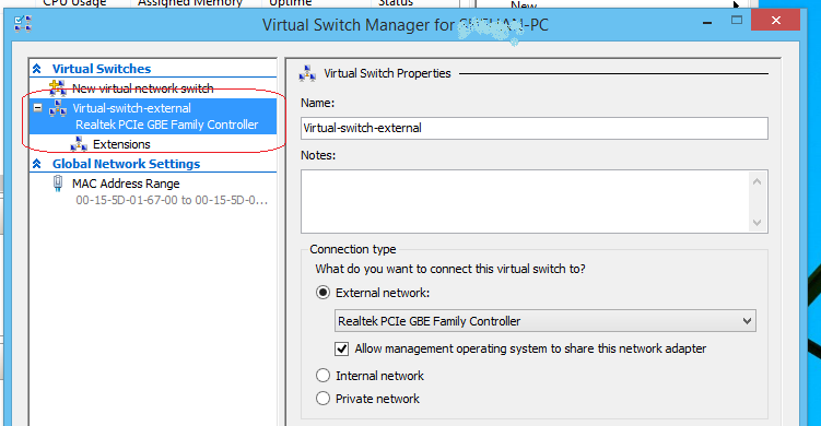 virtual switch external